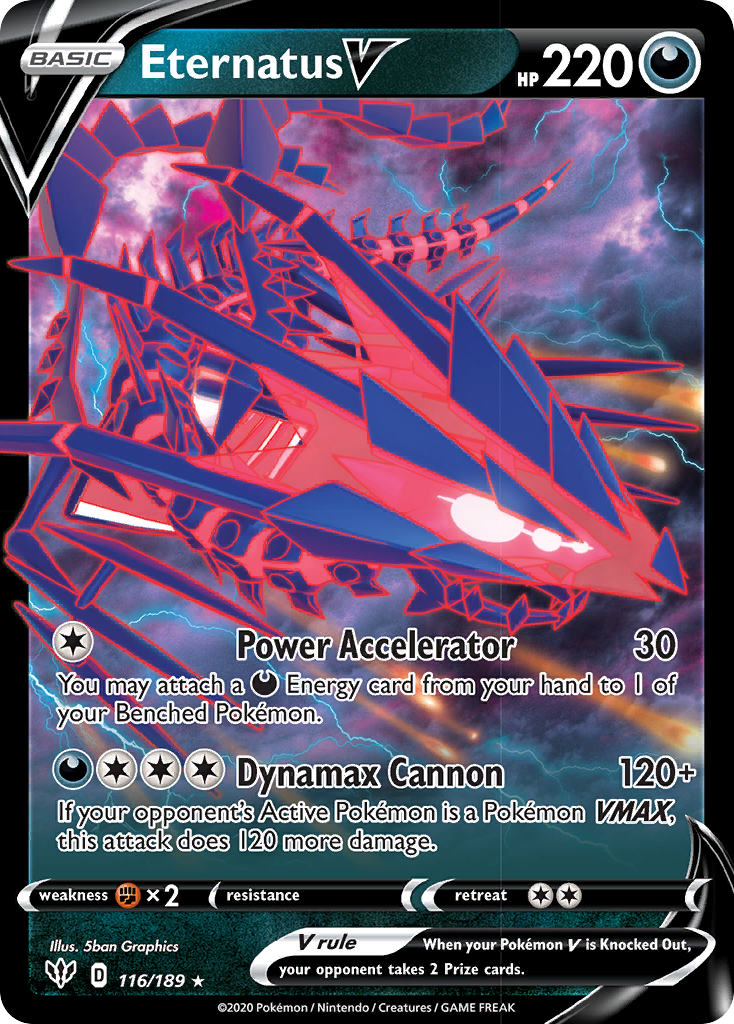 Eternatus V (116/189) [Sword & Shield: Darkness Ablaze] | Good Games North