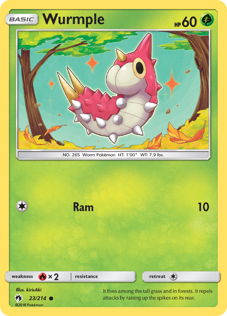 Wurmple (23/214) [Sun & Moon: Lost Thunder] | Good Games North