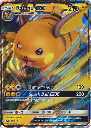 Raichu GX (SM213) (Jumbo Card) [Sun & Moon: Black Star Promos] | Good Games North