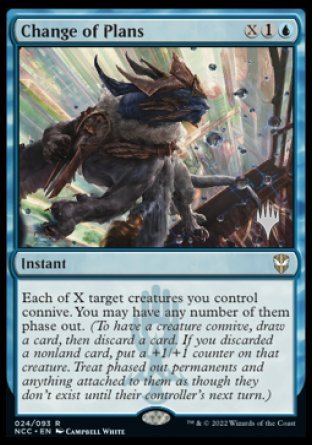 Change of Plans (Promo Pack) [Streets of New Capenna Commander Promos] | Good Games North