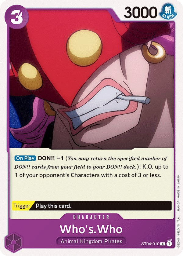 Who's.Who [Starter Deck: Animal Kingdom Pirates] | Good Games North