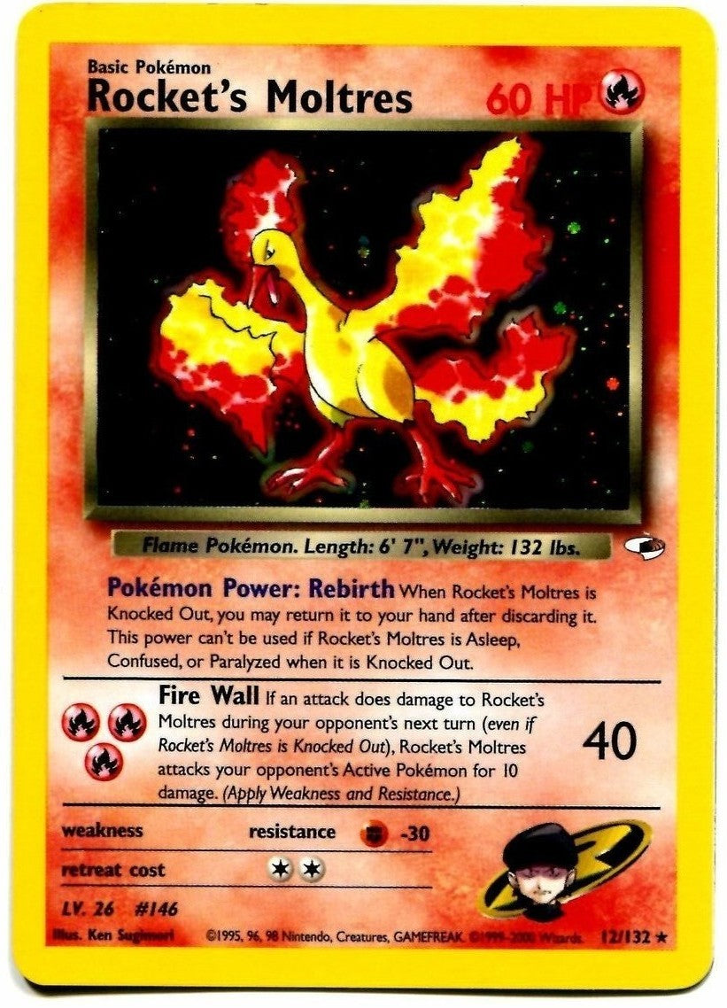 Rocket's Moltres (12/132) [Gym Heroes Unlimited] | Good Games North