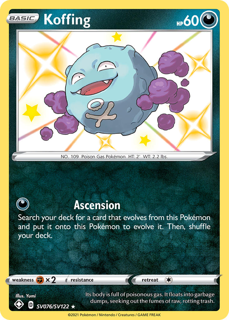 Koffing (SV076/SV122) [Sword & Shield: Shining Fates] | Good Games North