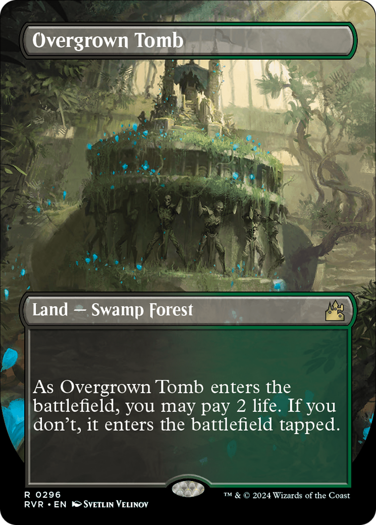 Overgrown Tomb (Borderless) [Ravnica Remastered] | Good Games North