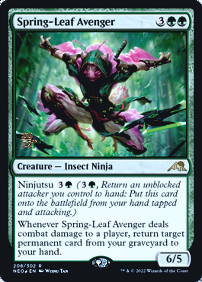 Spring-Leaf Avenger [Kamigawa: Neon Dynasty Prerelease Promos] | Good Games North