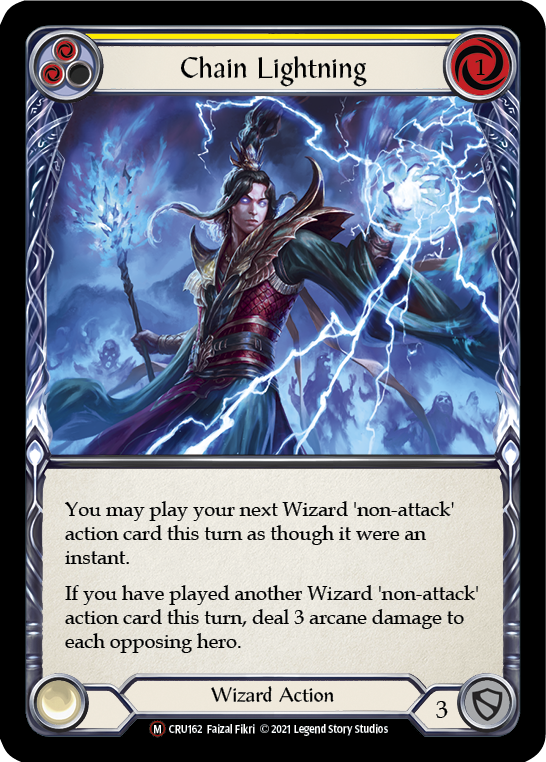 Chain Lightning [U-CRU162-RF] Unlimited Rainbow Foil | Good Games North