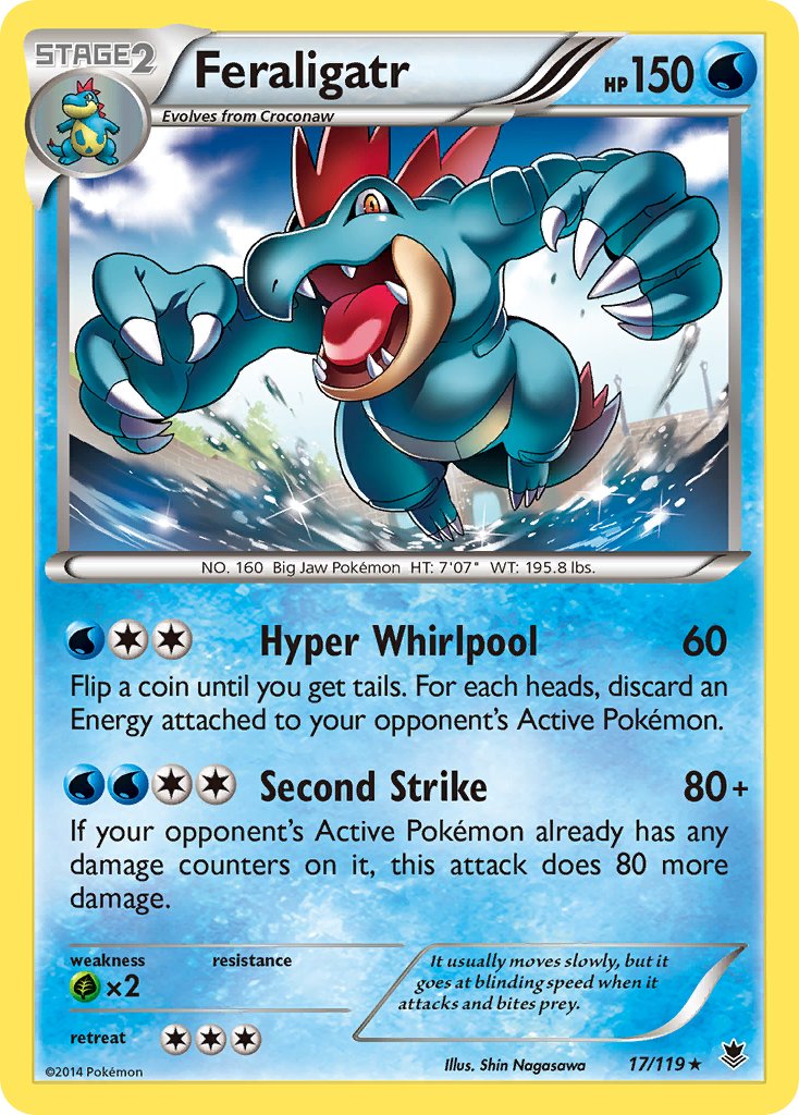 Feraligatr (17/119) (Theme Deck Exclusive) [XY: Phantom Forces] | Good Games North