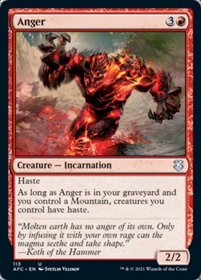 Anger [Dungeons & Dragons: Adventures in the Forgotten Realms Commander] | Good Games North