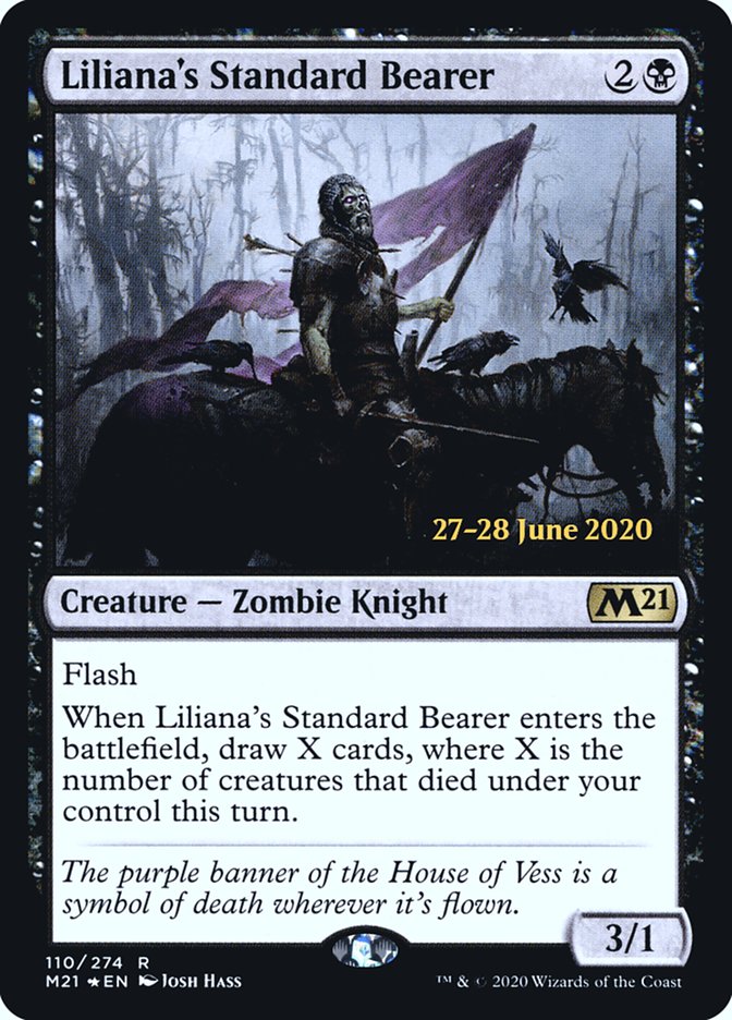 Liliana's Standard Bearer  [Core Set 2021 Prerelease Promos] | Good Games North