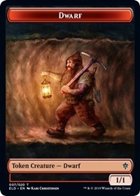 Dwarf // Food (18) Double-sided Token [Throne of Eldraine Tokens] | Good Games North