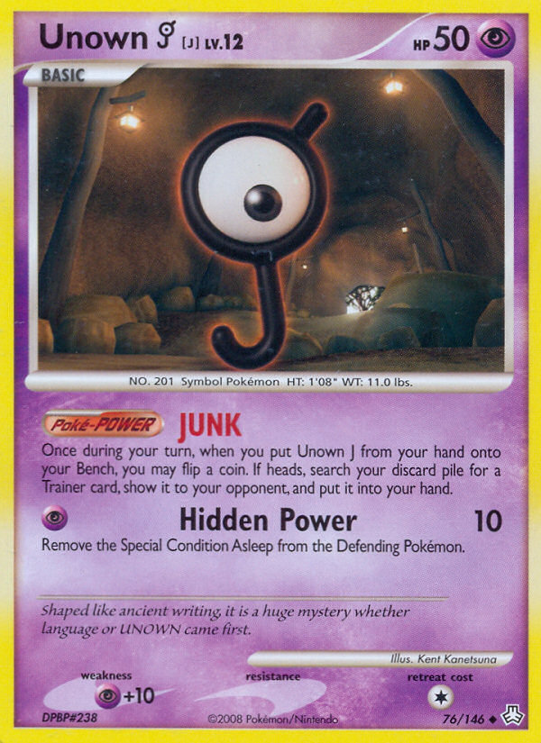 Unown J (76/146) [Diamond & Pearl: Legends Awakened] | Good Games North