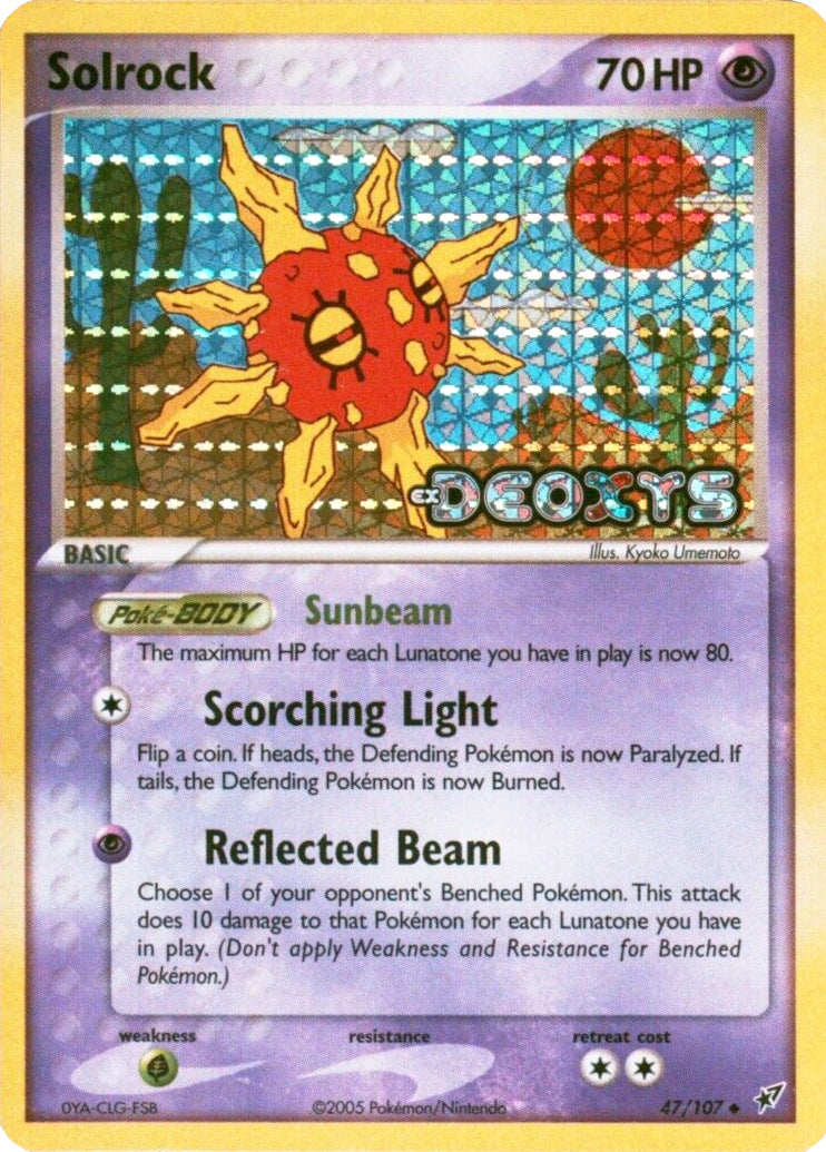 Solrock (47/107) (Stamped) [EX: Deoxys] | Good Games North