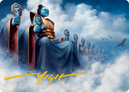 Myojin of Cryptic Dreams Art Card (Gold-Stamped Signature) [Kamigawa: Neon Dynasty Art Series] | Good Games North