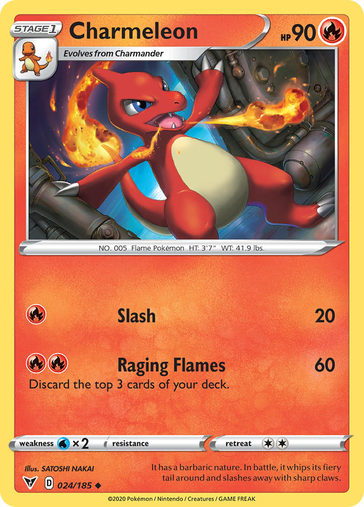 Charmeleon (024/185) [Sword & Shield: Vivid Voltage] | Good Games North