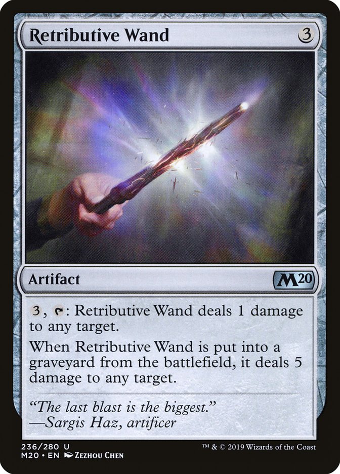 Retributive Wand [Core Set 2020] | Good Games North