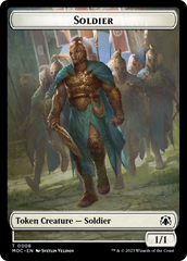 Vampire Knight // Soldier Double-Sided Token [March of the Machine Commander Tokens] | Good Games North