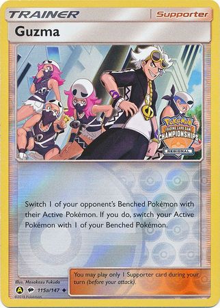 Guzma (115a/147) (Regional Championship Promo) [Sun & Moon: Burning Shadows] | Good Games North