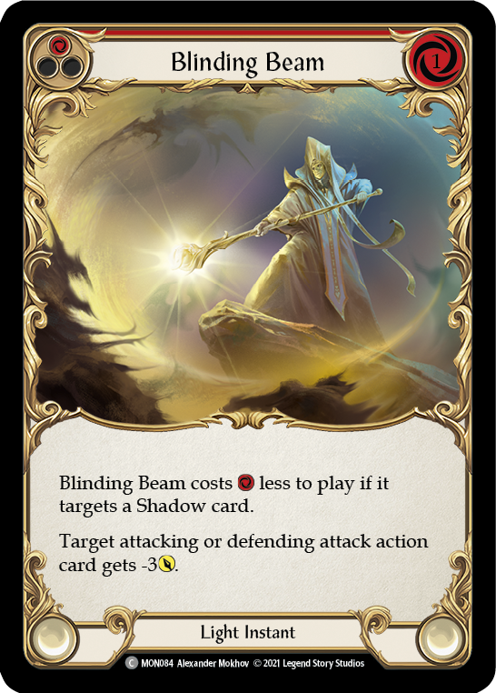 Blinding Beam (Red) [MON084] 1st Edition Normal | Good Games North