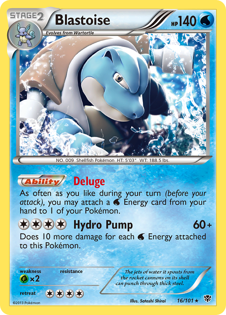 Blastoise (16/101) [Black & White: Plasma Blast] | Good Games North