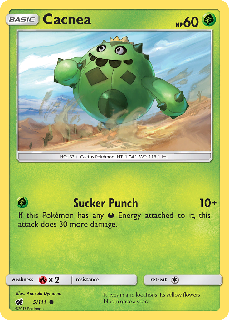 Cacnea (5/111) [Sun & Moon: Crimson Invasion] | Good Games North