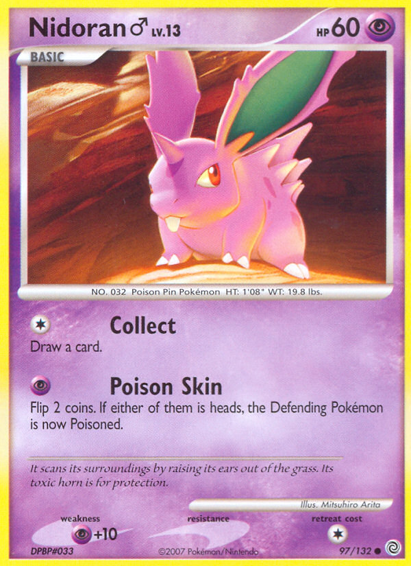 Nidoran (97/132) (Male) [Diamond & Pearl: Secret Wonders] | Good Games North