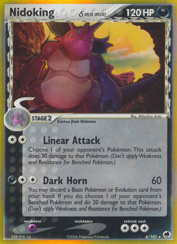 Nidoking (6/101) (Delta Species) [EX: Dragon Frontiers] | Good Games North