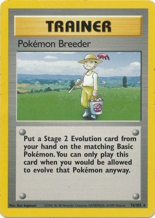 Pokemon Breeder (76/102) [Base Set Unlimited] | Good Games North