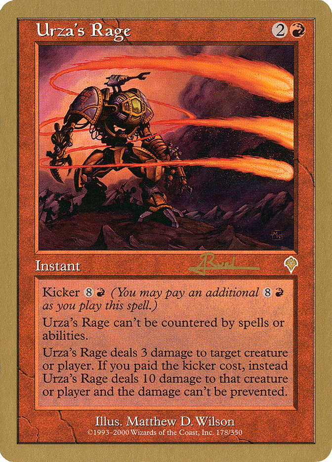 Urza's Rage (Antoine Ruel) [World Championship Decks 2001] | Good Games North