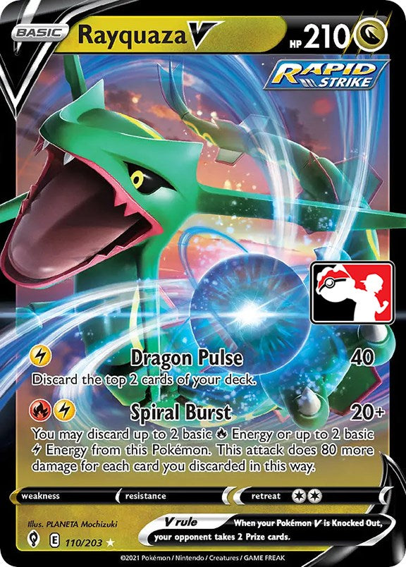 Rayquaza V (110/203) [Prize Pack Series One] | Good Games North
