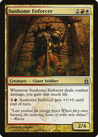Sunhome Enforcer [Ravnica: City of Guilds] | Good Games North