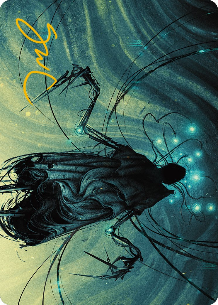 Ichor Synthesizer Art Card (Gold-Stamped Signature) [Phyrexia: All Will Be One Art Series] | Good Games North