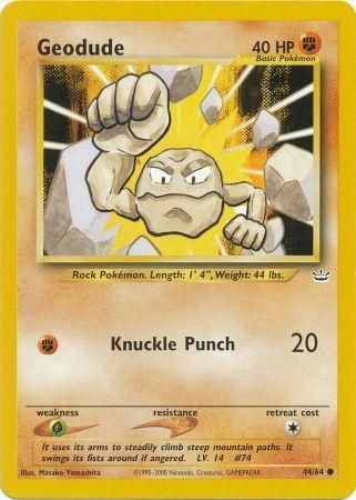 Geodude (44/64) [Neo Revelation Unlimited] | Good Games North