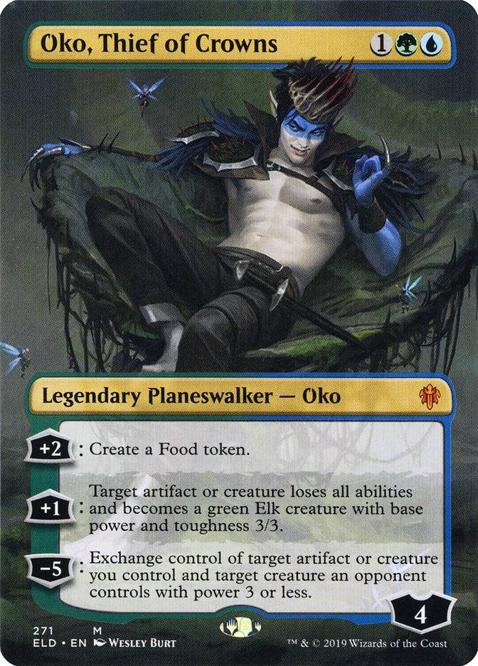 Oko, Thief of Crowns (Borderless) [Throne of Eldraine] | Good Games North