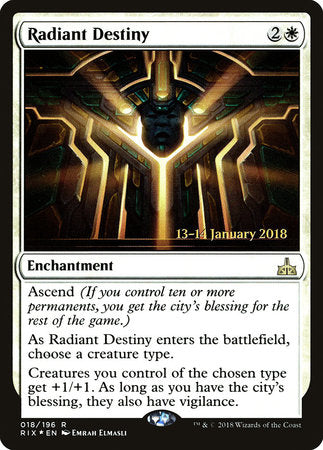 Radiant Destiny [Rivals of Ixalan Promos] | Good Games North