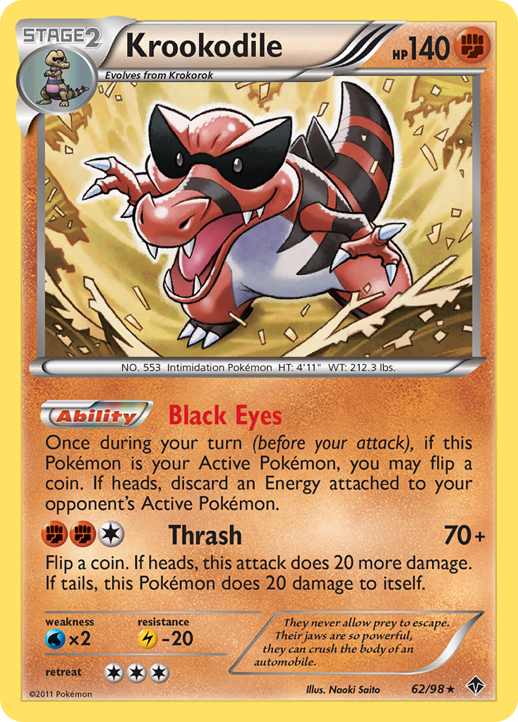 Krookodile (62/98) [Black & White: Emerging Powers] | Good Games North