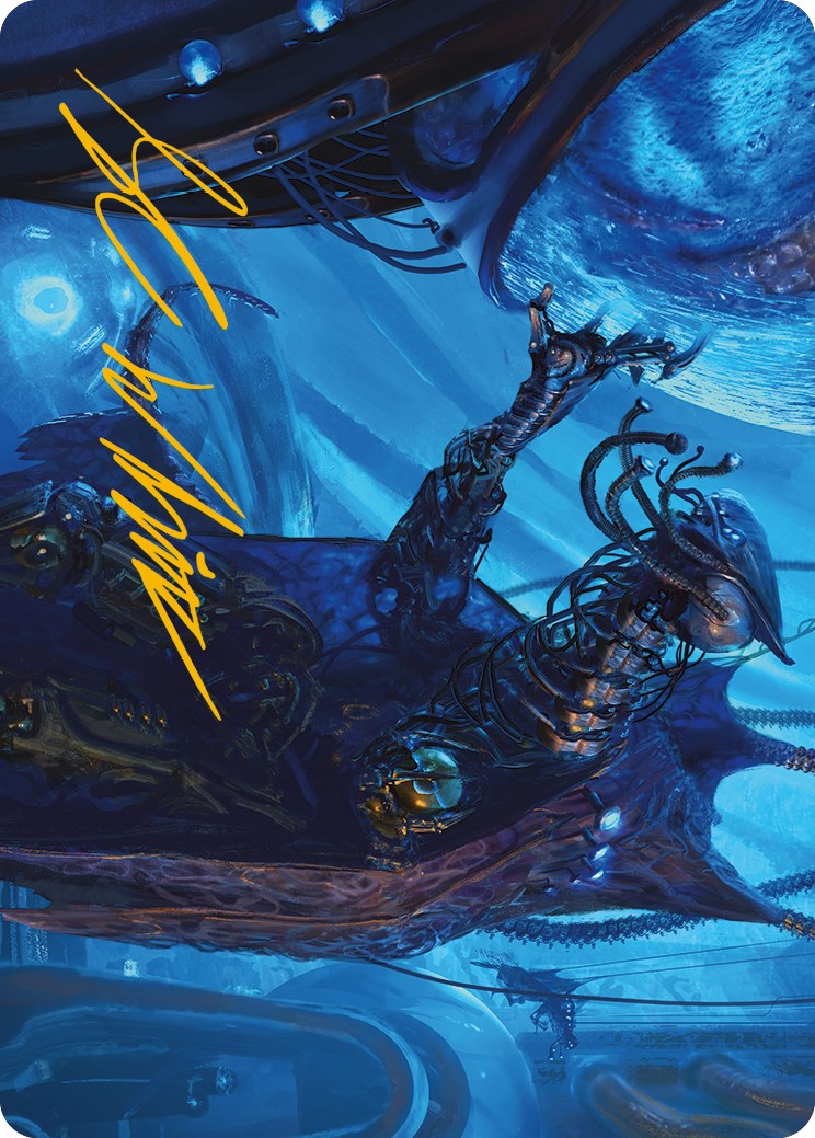 Atmosphere Surgeon Art Card (Gold-Stamped Signature) [Phyrexia: All Will Be One Art Series] | Good Games North