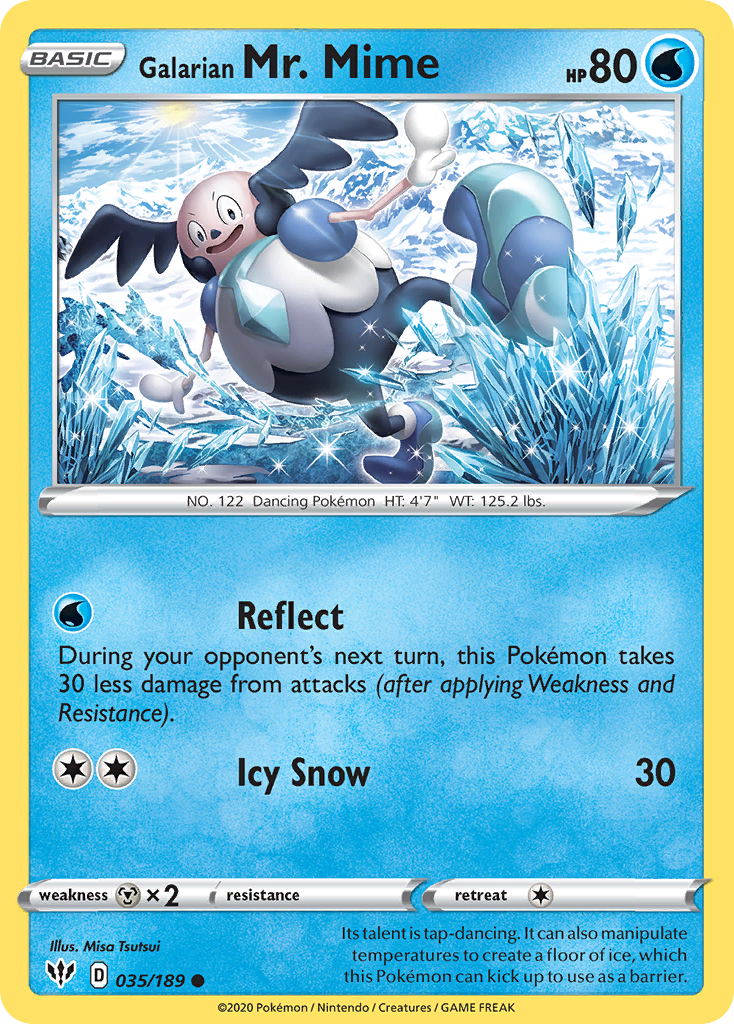 Galarian Mr. Mime (035/189) [Sword & Shield: Darkness Ablaze] | Good Games North