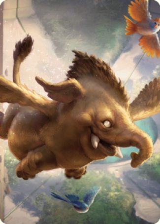 Lulu, Loyal Hollyphant Art Card (18) [Commander Legends: Battle for Baldur's Gate Art Series] | Good Games North
