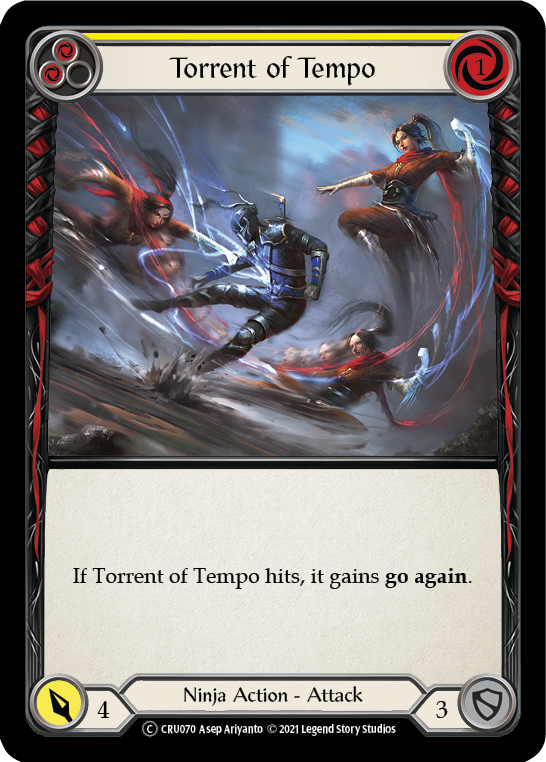 Torrent of Tempo (Yellow) [U-CRU070] Unlimited Normal | Good Games North