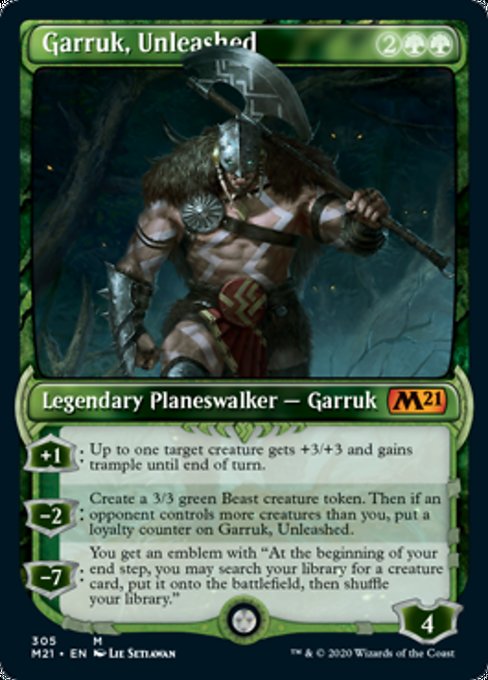 Garruk, Unleashed (Showcase) [Core Set 2021] | Good Games North