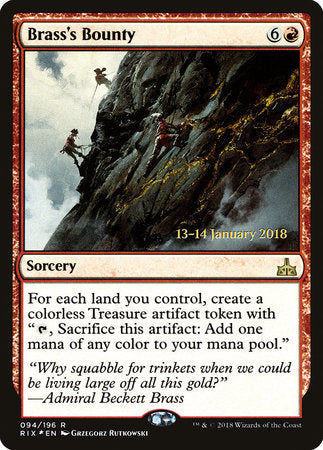 Brass's Bounty [Rivals of Ixalan Promos] | Good Games North