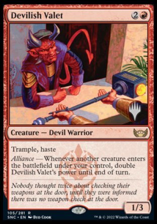 Devilish Valet (Promo Pack) [Streets of New Capenna Promos] | Good Games North