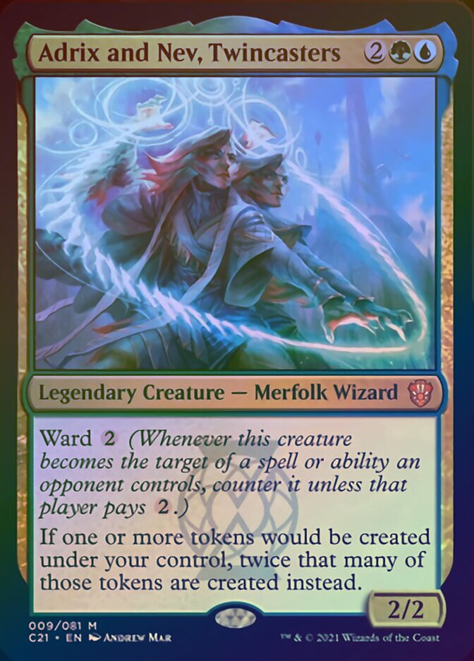 Adrix and Nev, Twincasters (Display Commander) [Commander 2021] | Good Games North