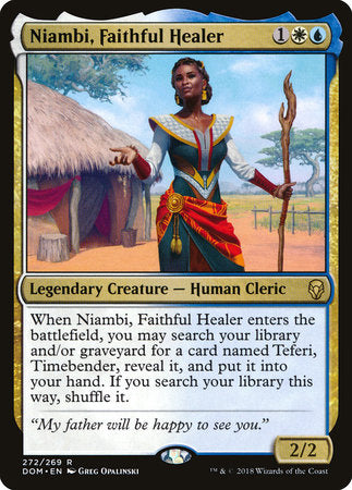 Niambi, Faithful Healer [Dominaria] | Good Games North