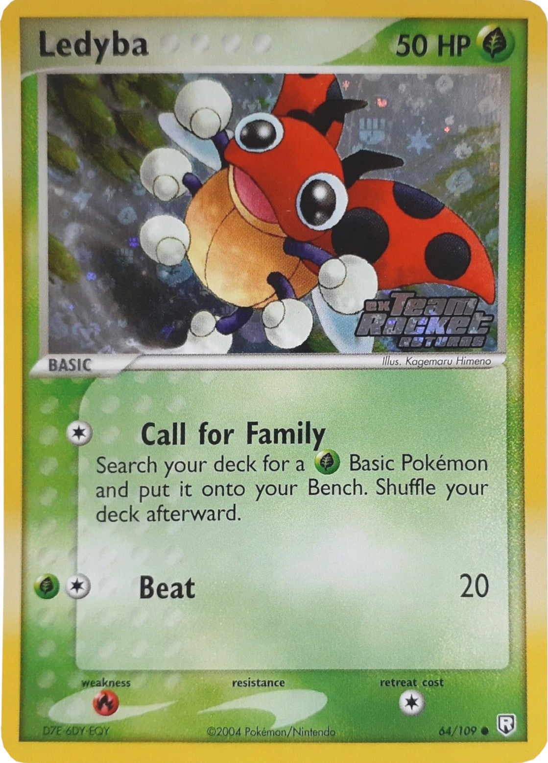 Ledyba (64/109) (Stamped) [EX: Team Rocket Returns] | Good Games North