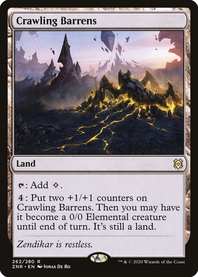 Crawling Barrens [Zendikar Rising] | Good Games North