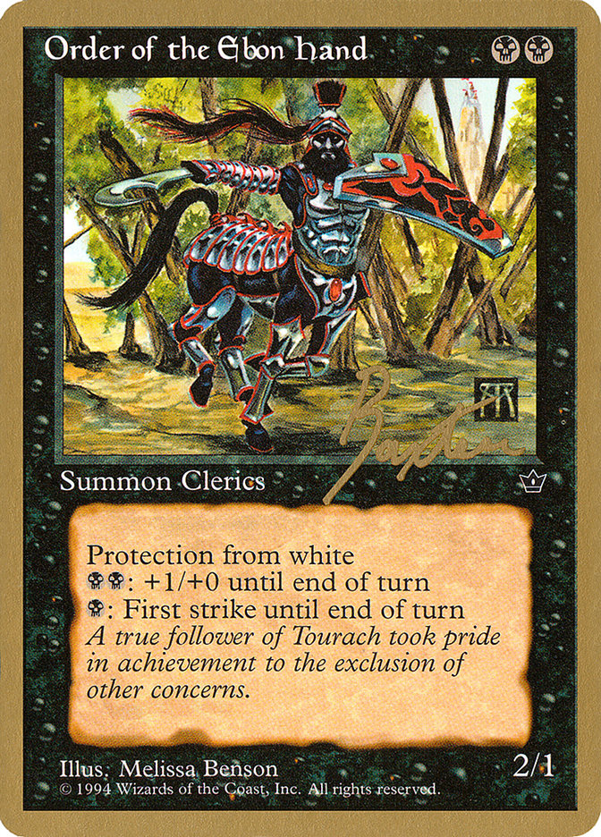 Order of the Ebon Hand (Benson) (George Baxter) [Pro Tour Collector Set] | Good Games North