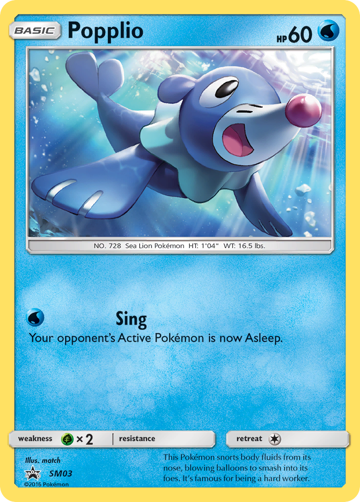 Popplio (SM03) [Sun & Moon: Black Star Promos] | Good Games North