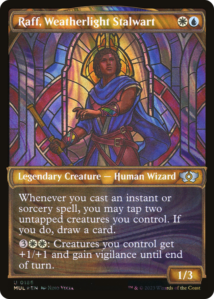 Raff, Weatherlight Stalwart (Halo Foil) [Multiverse Legends] | Good Games North