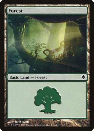 Forest (246a) [Zendikar] | Good Games North